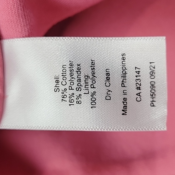 Talbots pink double knit gold button crest emblem double breasted blazer - Picture 5 of 11